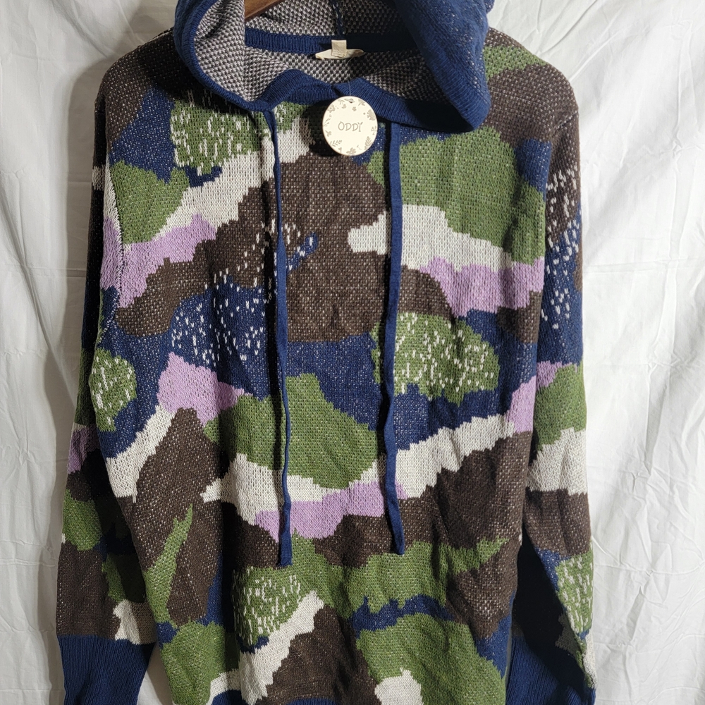 ODDY Women's Multicolor Camouflage Hoodie